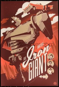 3k0725 IRON GIANT #16/305 24x36 art print 2014 Mondo, art by Tom Whalen, first edition!