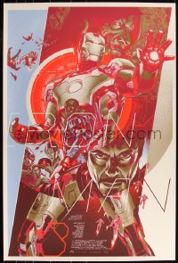 3k0732 IRON MAN 3 #16/200 24x36 art print 2013 Mondo, art by Martin Ansin, variant edition!