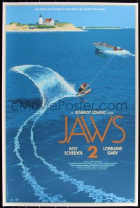 3k0750 JAWS 2 #16/425 24x36 art print 2017 Mondo, art by Laurent Durieux!