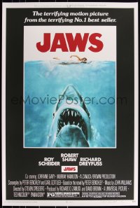 3k0737 JAWS signed #16/280 24x36 art print 2018 by artist Roger Kastel, Mondo, screenprint ed.!