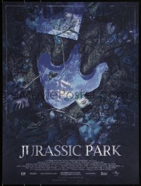 3k1987 JURASSIC PARK #16/275 18x24 art print 2019 Mondo, dino footprint art by Matthew Woodson!