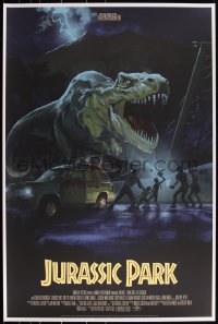 3k0768 JURASSIC PARK #16/375 24x36 art print 2015 Mondo, art by Stan & Vince!