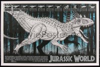 3k0776 JURASSIC WORLD #16/275 24x36 art print 2017 Mondo, art by Dan McCarthy, regular edition!