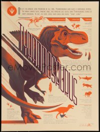 3k1996 KEVIN TONG signed #27/85 18x24 art print 2014 by the artist, Tyrannosaurus info!