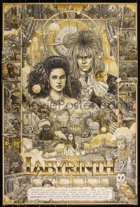 3k0795 LABYRINTH #16/150 24x36 art print 2017 Mondo, art by Ise Ananphada, variant edition!