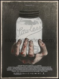 3k2023 LAWLESS #16/100 18x24 art print 2016 Mondo, bloody brass knuckles art by Edward Kinsella!