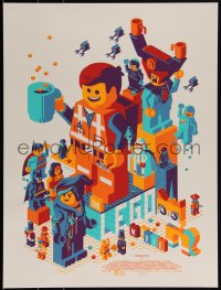 3k2025 LEGO MOVIE #16/475 18x24 art print 2014 Mondo, art by Tom Whalen, first edition!