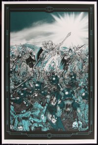 3k0833 LORD OF THE RINGS #16/180 24x36 art print 2013 Mondo, Hall & Hynes, Storm Out of Mountains!