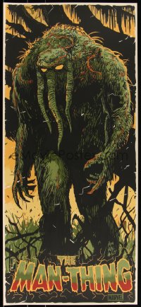 3k1557 MAN-THING #15/140 16x36 art print 2021 Mondo, Francesco Francavilla art, variant edition!