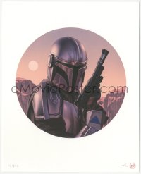 3k2427 MANDALORIAN signed #16/890 8x10 art print 2020 by Rory Kurtz, Mondo, The Way!