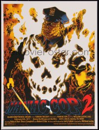 3k2047 MANIAC COP 2 #14/125 18x24 art print 2011 Mondo, art by Jason Edmiston, first edition!