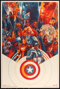 3k0855 MARVEL CINEMATIC UNIVERSE #21/25 artist's proof 24x36 art print 2018 Taylor, Comic-Con, reg.!