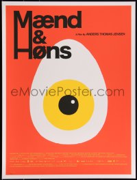 3k2056 MEN & CHICKEN #16/75 18x24 art print 2016 Mondo, Alan Hynes art of eye/egg!