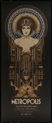 3k1567 METROPOLIS #16/205 15x36 art print 2013 Mondo, art by Ken Taylor, variant edition!