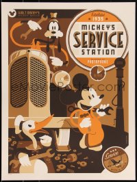 3k2058 MICKEY'S SERVICE STATION #141/150 18x24 art print 2011 Mondo, Tom Whalen, variant edition!