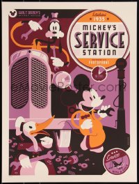 3k2059 MICKEY'S SERVICE STATION #27/370 18x24 art print 2011 Mondo, Tom Whalen, regular edition!