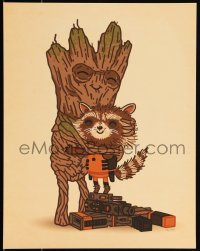 3k1451 MIKE MITCHELL #16/225 11x14 art print 2014 Tree Hugger, first edition, Mondo!