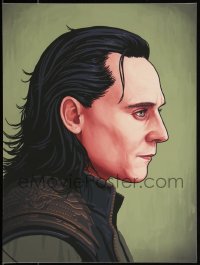 3k1348 MIKE MITCHELL signed #16/250 12x16 art print 2014 Mondo, Hiddleston as Loki, first edition!