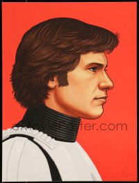 3k1354 MIKE MITCHELL signed #11/1230 12x16 art print 2016 Star Wars, Han Solo, Mondo, 1st ed.!