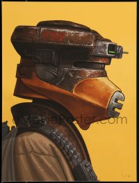 3k1358 MIKE MITCHELL signed #11/750 12x16 art print 2018 Star Wars, Princess Leia/Boushh, 1st!