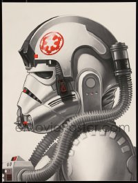 3k1364 MIKE MITCHELL signed #11/1165 12x16 art print 2016 Star Wars, AT-AT Pilot, Mondo, 1st!