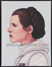 3k1369 MIKE MITCHELL signed #11/3085 12x16 art print 2016 Mondo, Princess Leia, Star Wars!