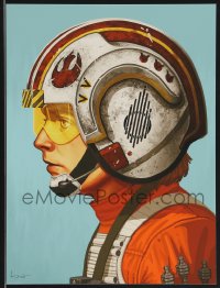 3k1372 MIKE MITCHELL signed #11/2120 12x16 art print 2016 Mondo, Star Wars, Red Five, Pilot Luke!