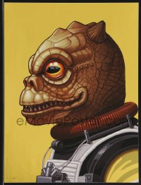 3k1374 MIKE MITCHELL signed #11/625 12x16 art print 2016 Mondo, Star Wars, Bossk!