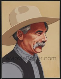 3k1381 MIKE MITCHELL signed #60/60 12x16 art print 2013 Mondo, Sam Elliott, The Stranger!