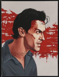 3k1387 MIKE MITCHELL signed #2/45 12x16 art print 2013 Mondo, Bruce Campbell as Ash, Evil Dead, 1st!