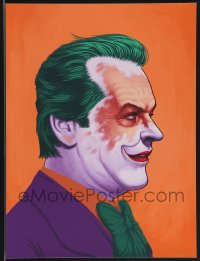 3k1390 MIKE MITCHELL signed #11/60 12x16 art print 2013 Mondo, Jack Nicholson as the Joker, 1st ed