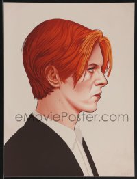 3k1396 MIKE MITCHELL signed #1/60 12x16 art print 2013 Mondo, David Bowie as Thomas Jerome Newton, 1st ed