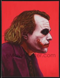 3k1407 MIKE MITCHELL signed #16/1050 12x16 art print 2016 Mondo, Heath Ledger as the Joker, 1st!