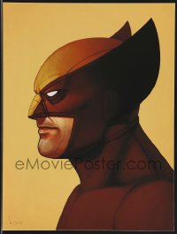 3k1411 MIKE MITCHELL signed #11/120 12x16 art print 2014 Mondo, profile art of Wolverine variant, 1st ed