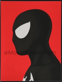 3k1415 MIKE MITCHELL signed #11/120 12x16 art print 2014 Mondo, profile art of Spider-Man in Black Suit!