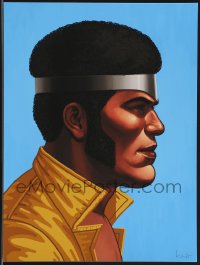 3k1418 MIKE MITCHELL signed #11/95 12x16 art print 2014 Mondo, profile art of Luke Cage!