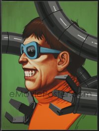 3k1422 MIKE MITCHELL signed #11/120 12x16 art print 2014 Mondo, profile art of Doctor Octopus!