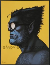 3k1426 MIKE MITCHELL signed #11/120 12x16 art print 2014 Mondo, profile art of Beast!