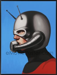 3k1429 MIKE MITCHELL signed #11/70 12x16 art print 2014 Mondo, profile art of Ant-Man!