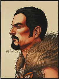 3k1430 MIKE MITCHELL signed #11/105 12x16 art print 2014 Mondo, profile art of Kraven!