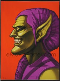 3k1432 MIKE MITCHELL signed #11/120 12x16 art print 2014 Mondo, profile art of Green Goblin!