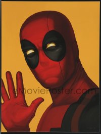 3k1434 MIKE MITCHELL signed #11/120 12x16 art print 2014 Mondo, wacky close-up art of Deadpool!