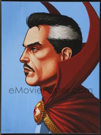 3k1439 MIKE MITCHELL signed #11/120 12x16 art print 2014 Mondo, profile art of Doctor Strange, 1st ed