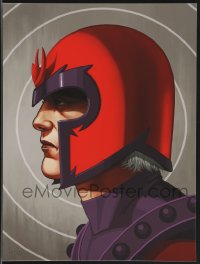 3k1441 MIKE MITCHELL signed #11/120 12x16 art print 2014 Mondo, profile art of Magneto, 1st ed