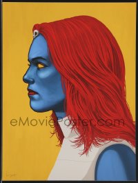 3k1442 MIKE MITCHELL signed #11/100 12x16 art print 2014 Mondo, profile art of Mystique!