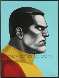 3k1445 MIKE MITCHELL signed #11/105 12x16 art print 2014 Mondo, profile art of Colossus!