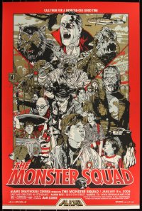 3k0878 MONSTER SQUAD signed #198/450 24x36 art print 2009 by Tyler Stout, Mondo, red edition!