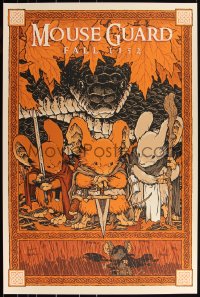 3k0886 MOUSE GUARD #16/250 24x36 art print 2017 Mondo, art by David Petersen, regular edition!