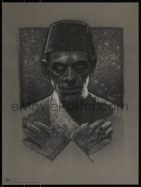 3k2072 MUMMY #63/200 18x24 art print 2019 Mondo, close-up horror art of Karloff by Drew Struzan!