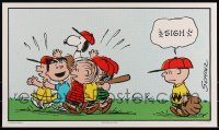 3k2102 PEANUTS #123/125 14x24 art print 2019 Schulz art of Charlie Brown & characters, Mondo, Sigh!